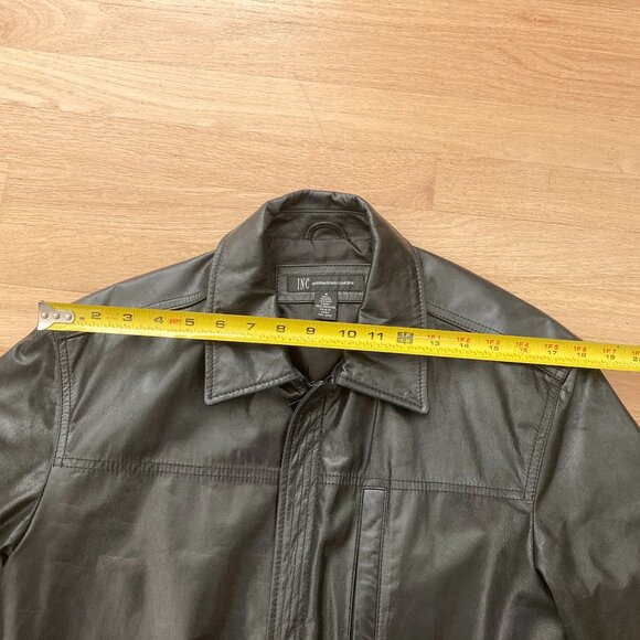 INC International Concepts Men's Genuine Leather Jacket, Medium, Black - Picture 8 of 12